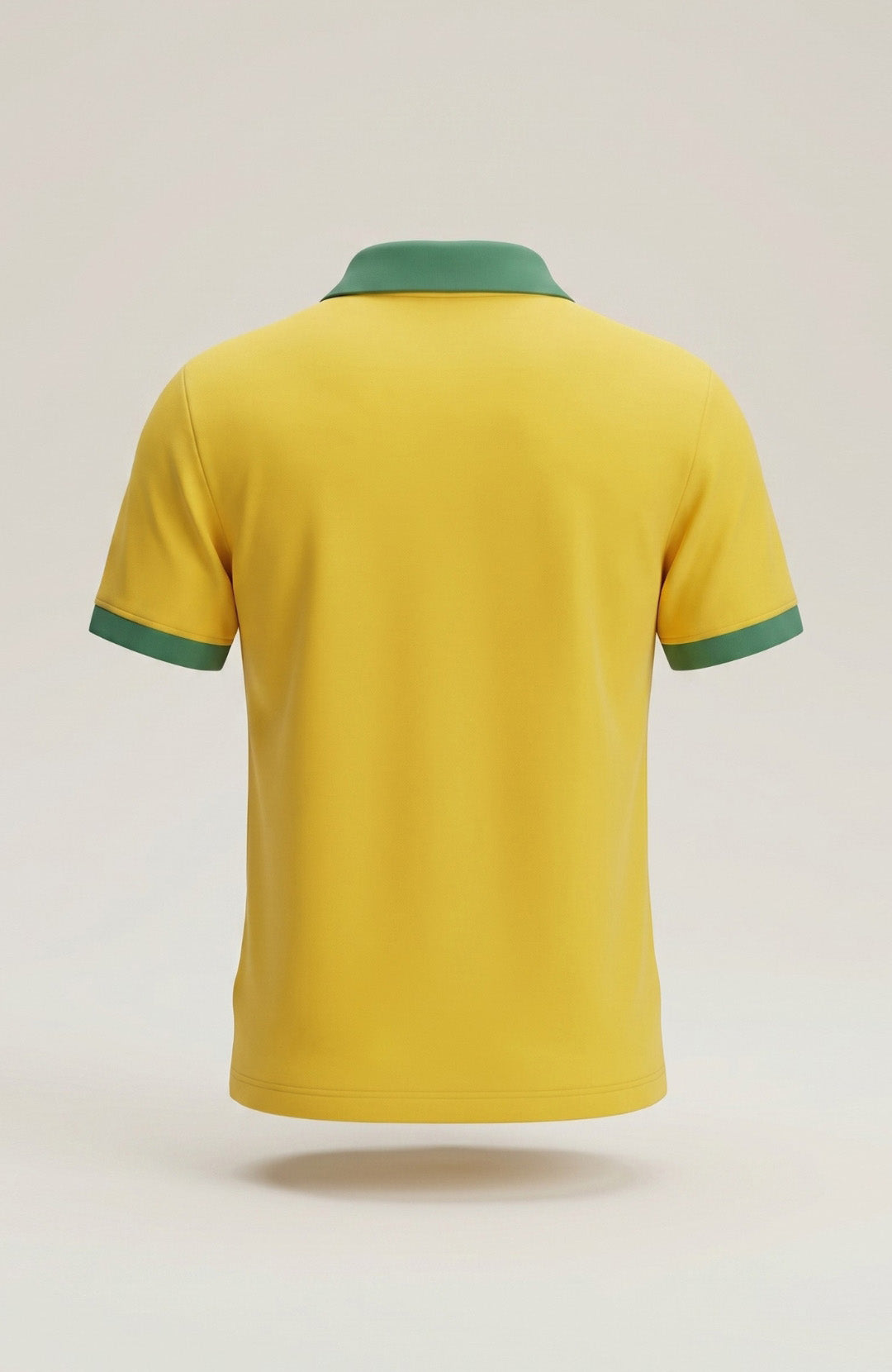 Camisa polo masculina Duo bicolor amarela e verde Bázico, algodão egípcio Powerful com gola estruturada #Cor_Amarelo / Verde