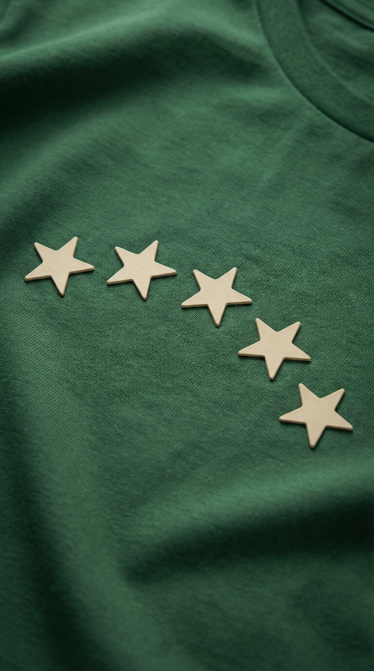 Customização Estrelas DTF areia Bázico, transfer térmico para personalização de camisetas #Cor_Areia