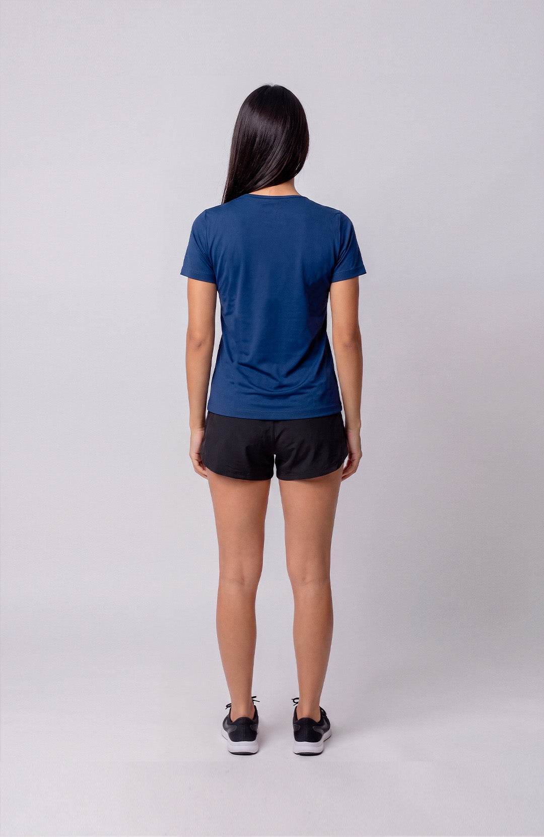 Regata esportiva Sport Classic feminina azul escuro Bázico, poliamida com toque gelado e secagem rápida #Cor_Azul Escuro