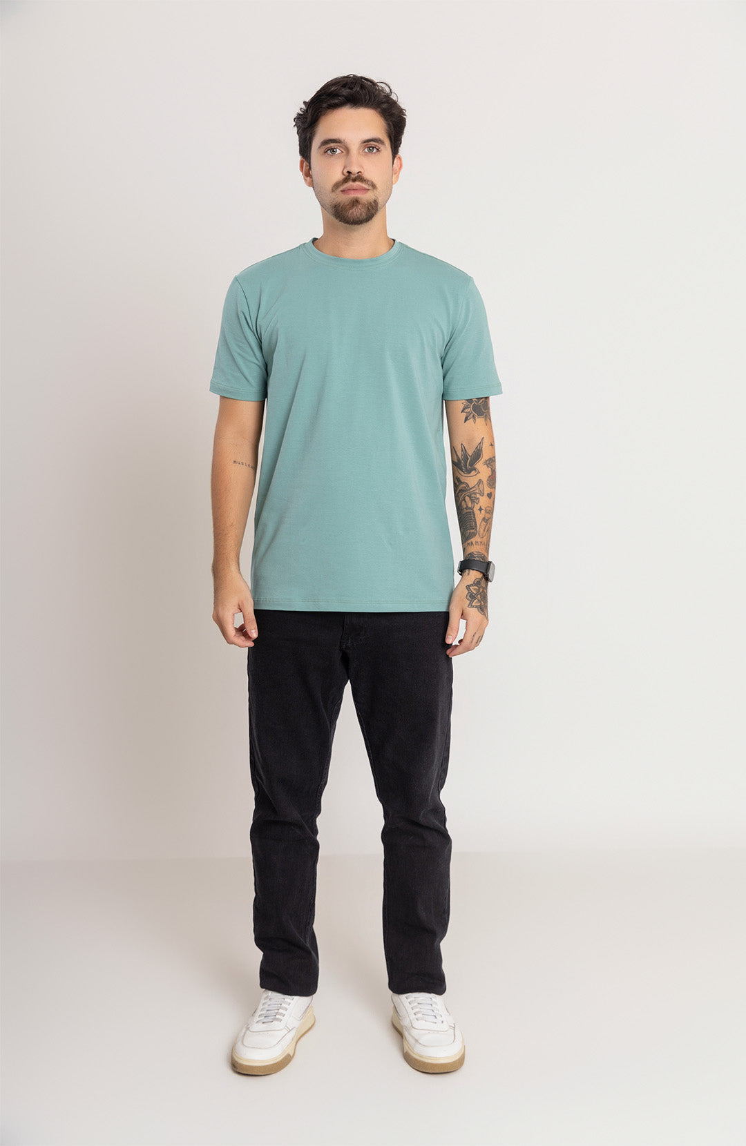 Camiseta Bázica Regular masculina bali Bázico, algodão Powerful com caimento clássico #Cor_Bali