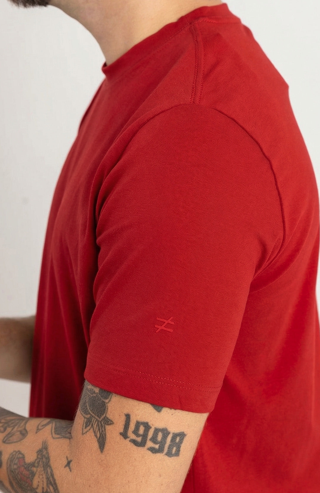 Camiseta Bázica Regular masculina bordô Bázico, algodão Powerful com caimento clássico #Cor_Bordo
