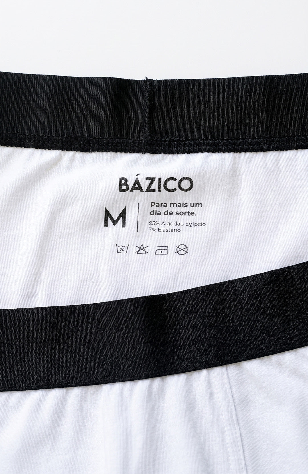 Cueca Bázica branca Bázico, tecido Air com conforto e leveza #Cor_Branco