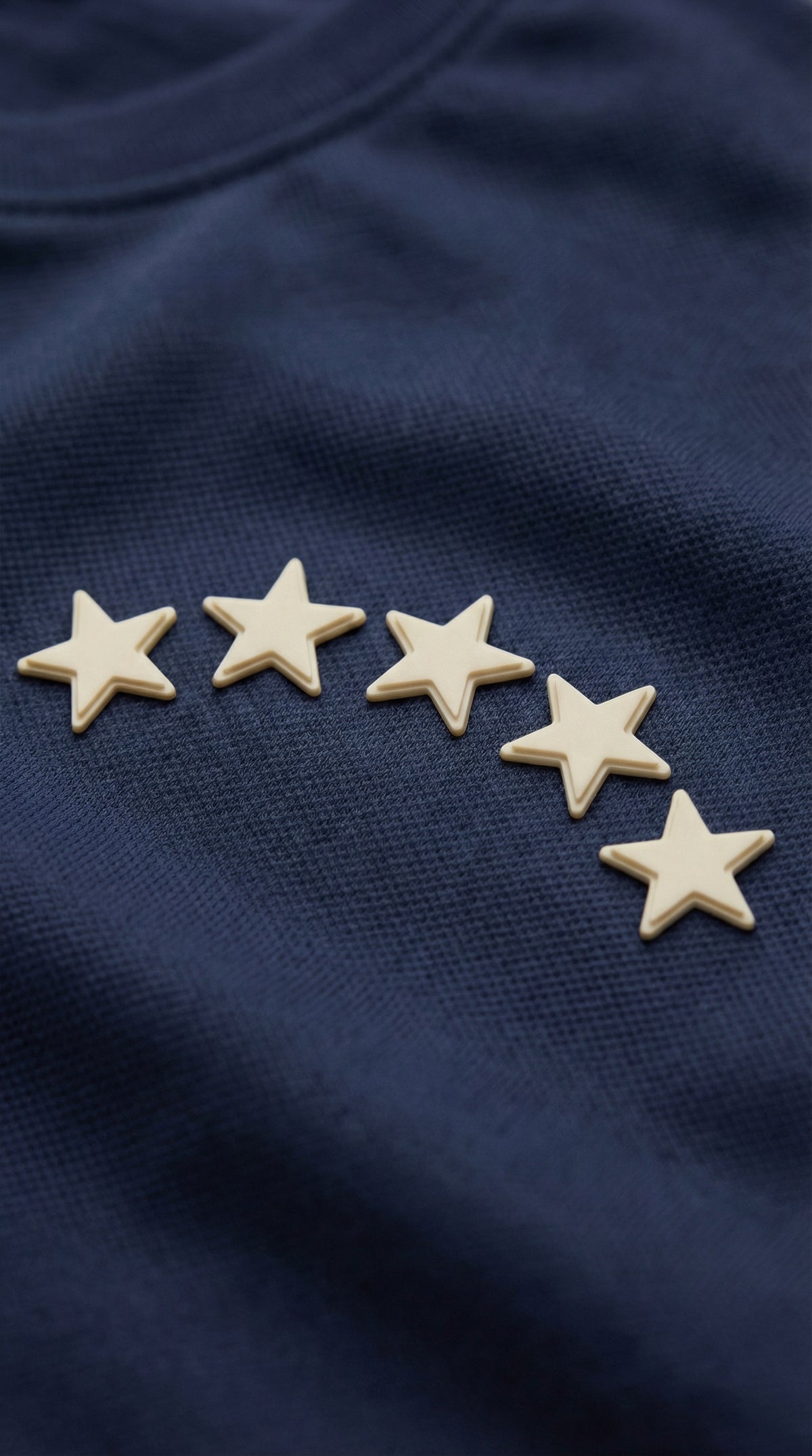 Customização Estrelas DTF branco Bázico, transfer térmico para personalização de camisetas #Cor_Branco