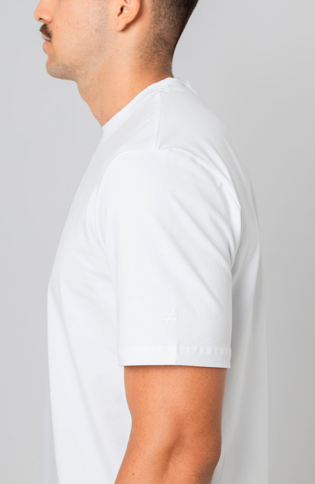 Camiseta Bázica Regular masculina branca Bázico, algodão Powerful com caimento clássico #Cor_Branco