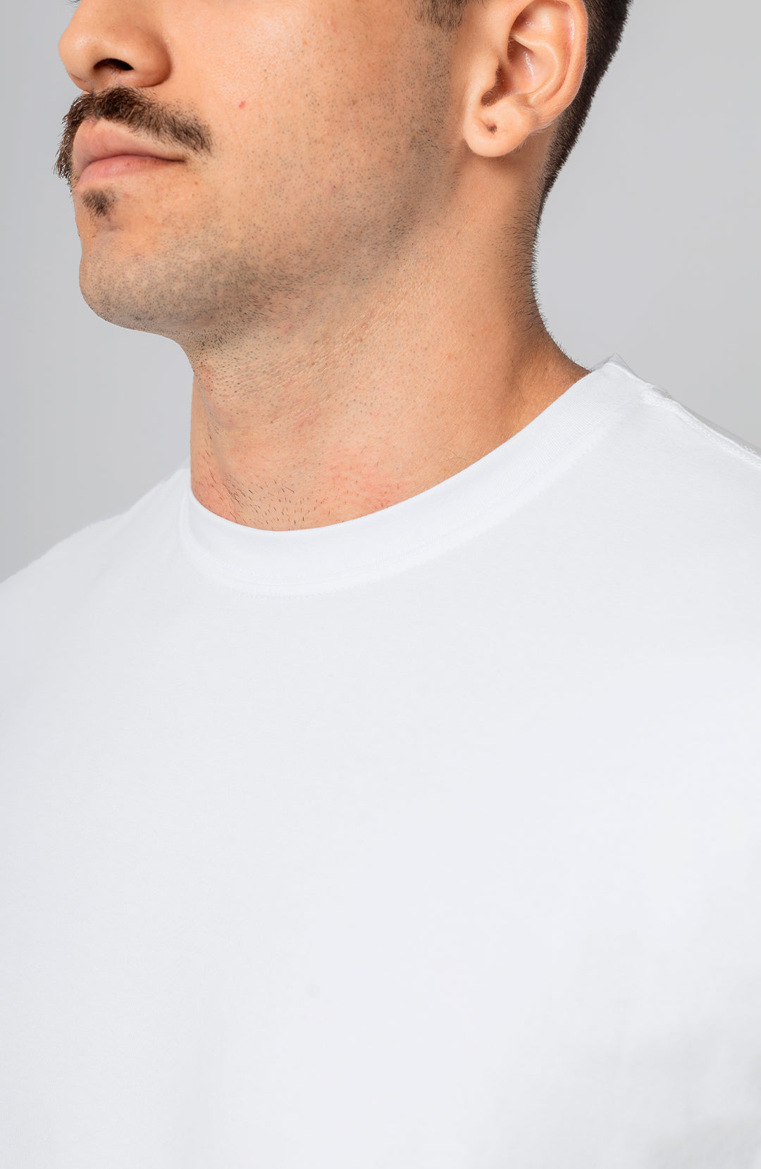 Camiseta Bázica Regular masculina branca Bázico, algodão Powerful com caimento clássico #Cor_Branco
