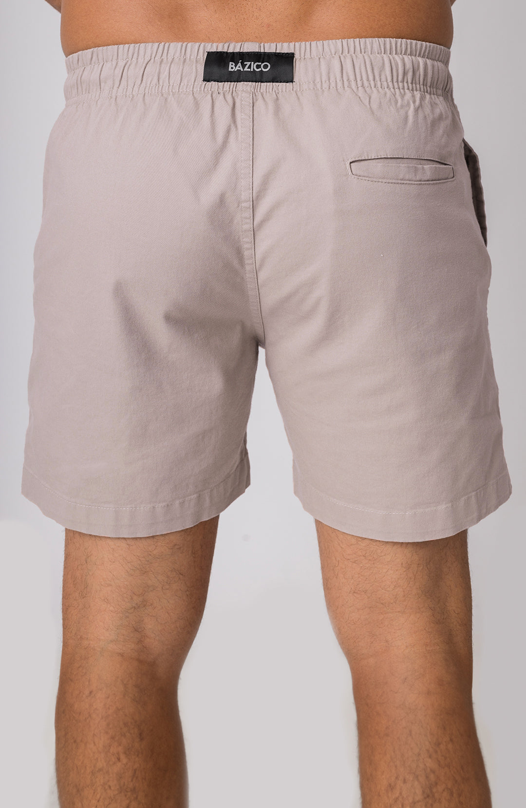 Short Bázico cinza algodão com caimento versátil e confortável #Cor_Cinza