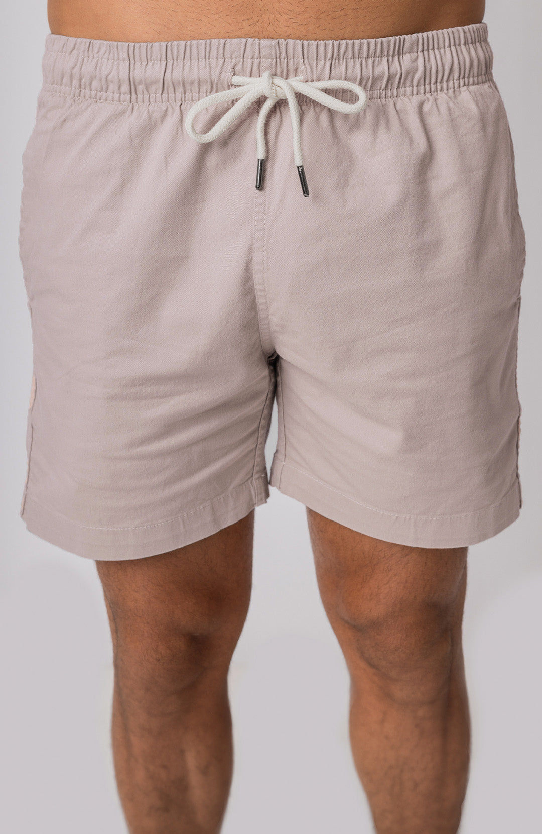 Short Bázico cinza algodão com caimento versátil e confortável #Cor_Cinza