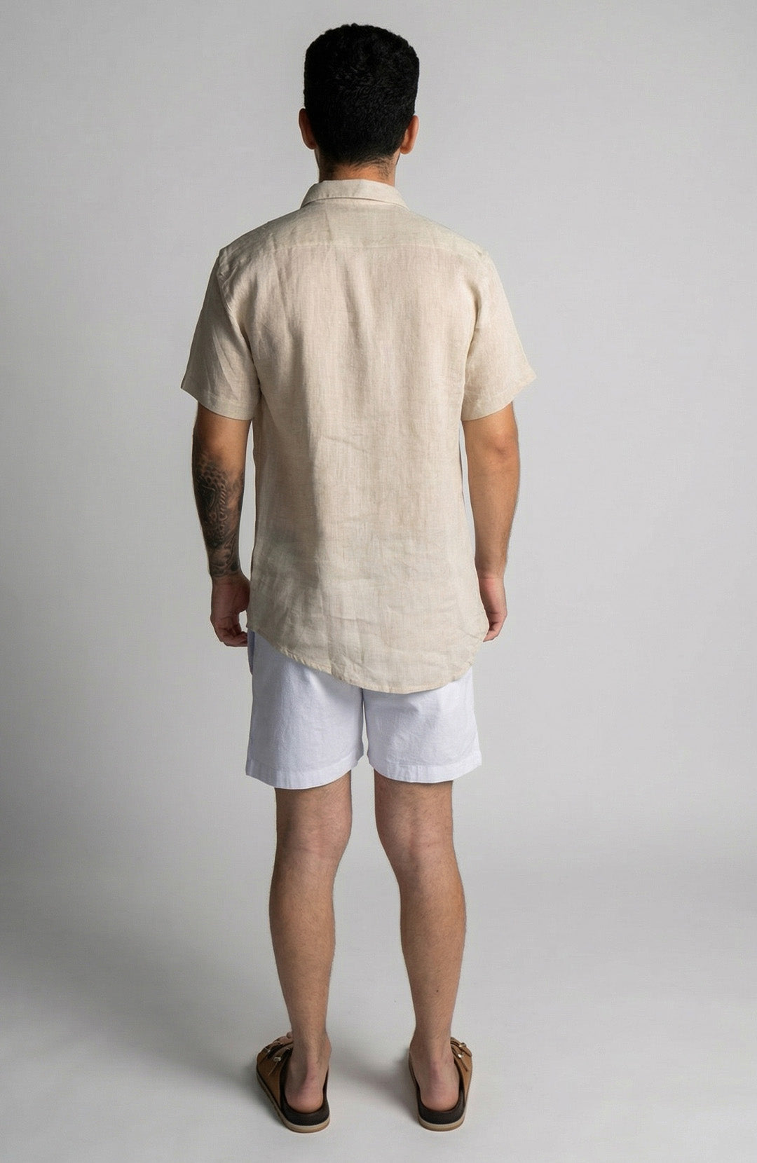 Camisa Linho Manga Curta