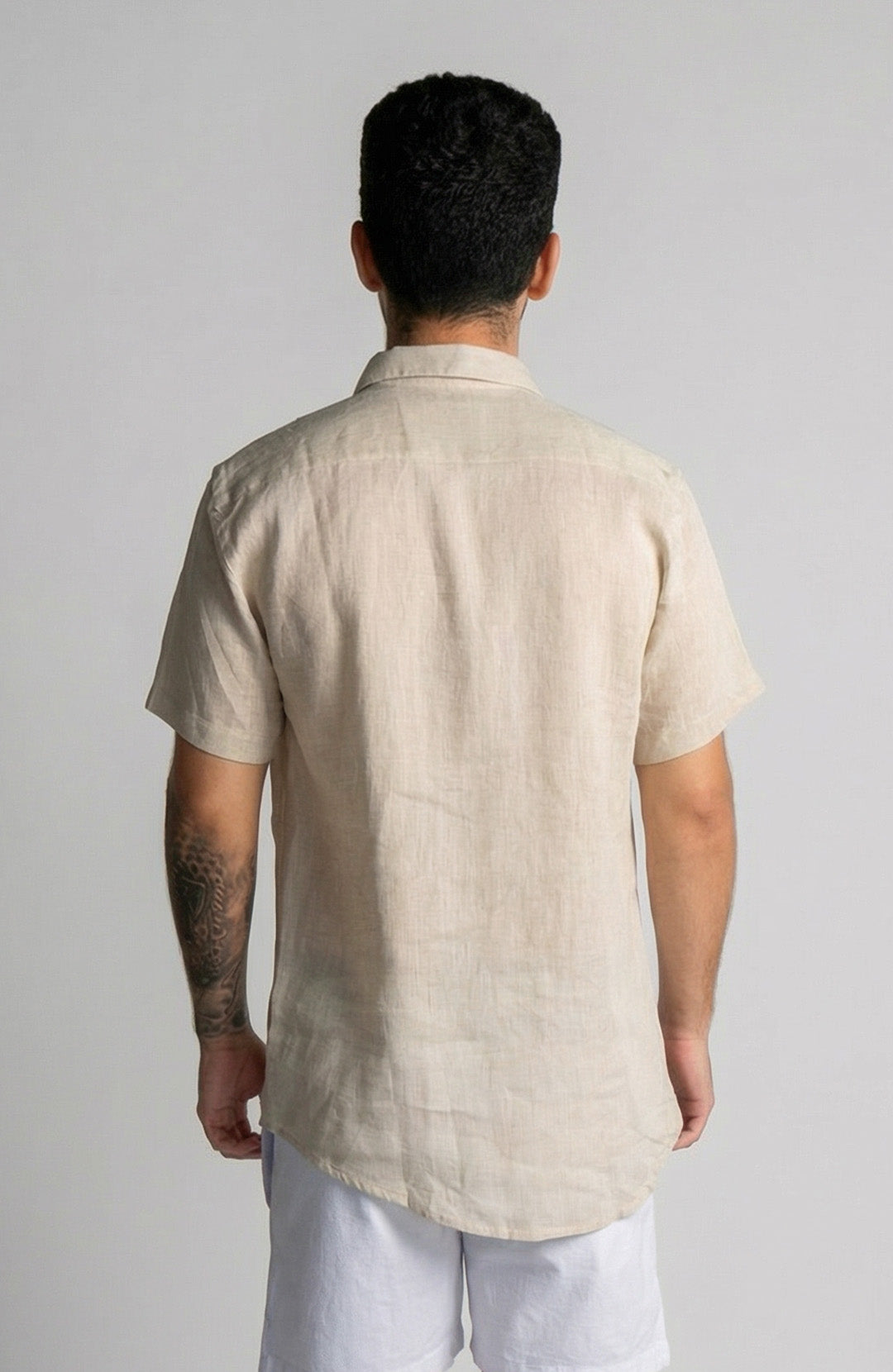 Camisa Linho Manga Curta