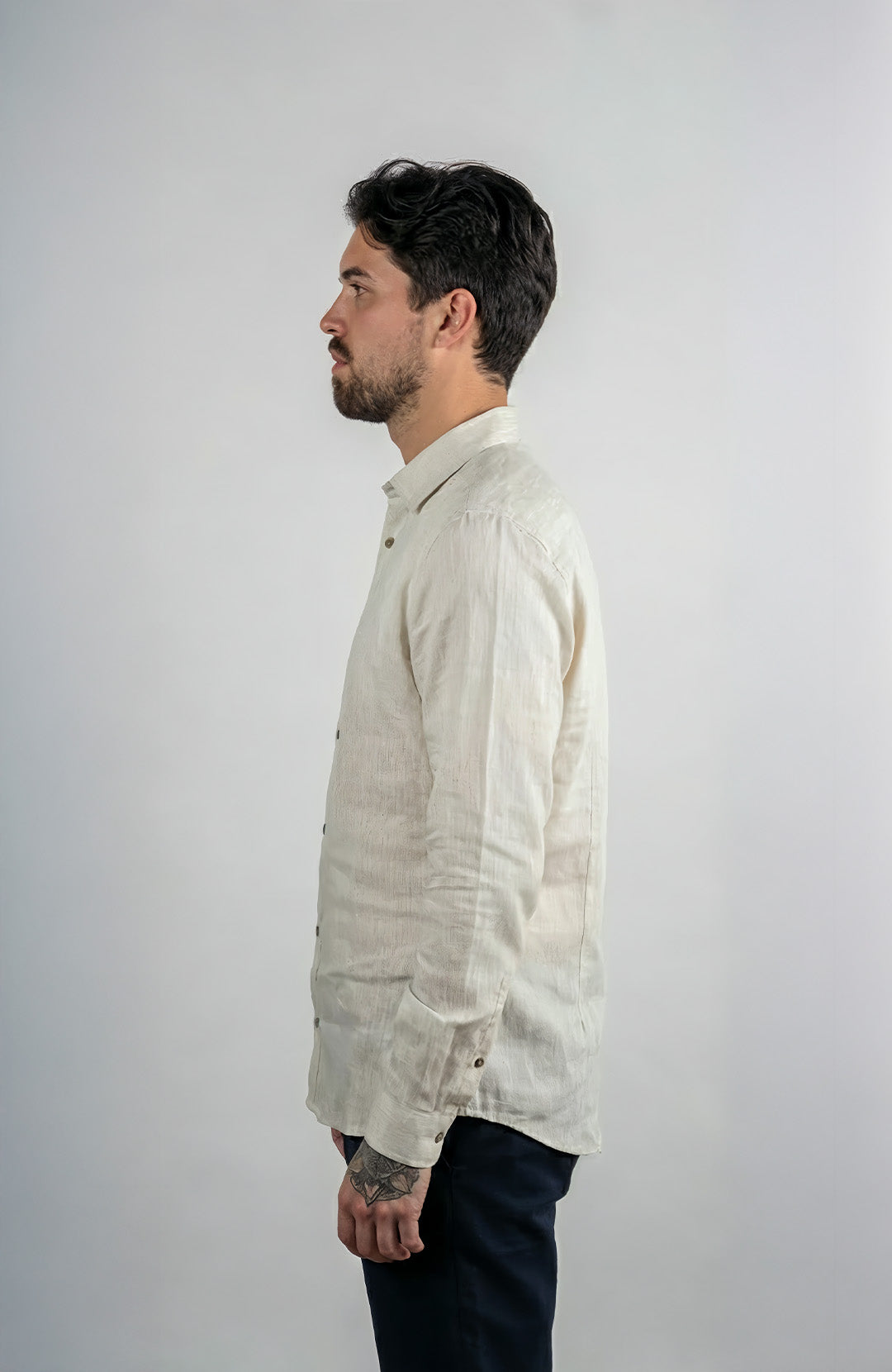 Camisa Linho Manga Longa