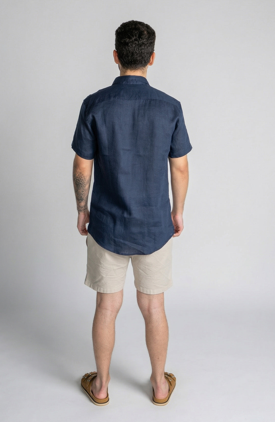 Camisa Linho Manga Curta