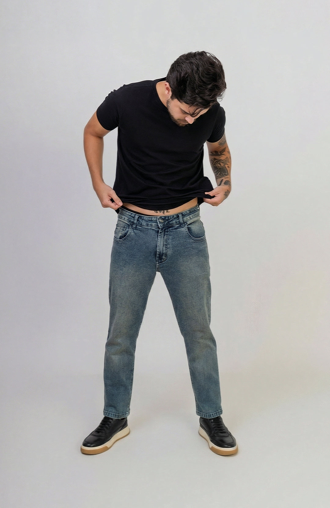 Calça Jeans Slim Stand
