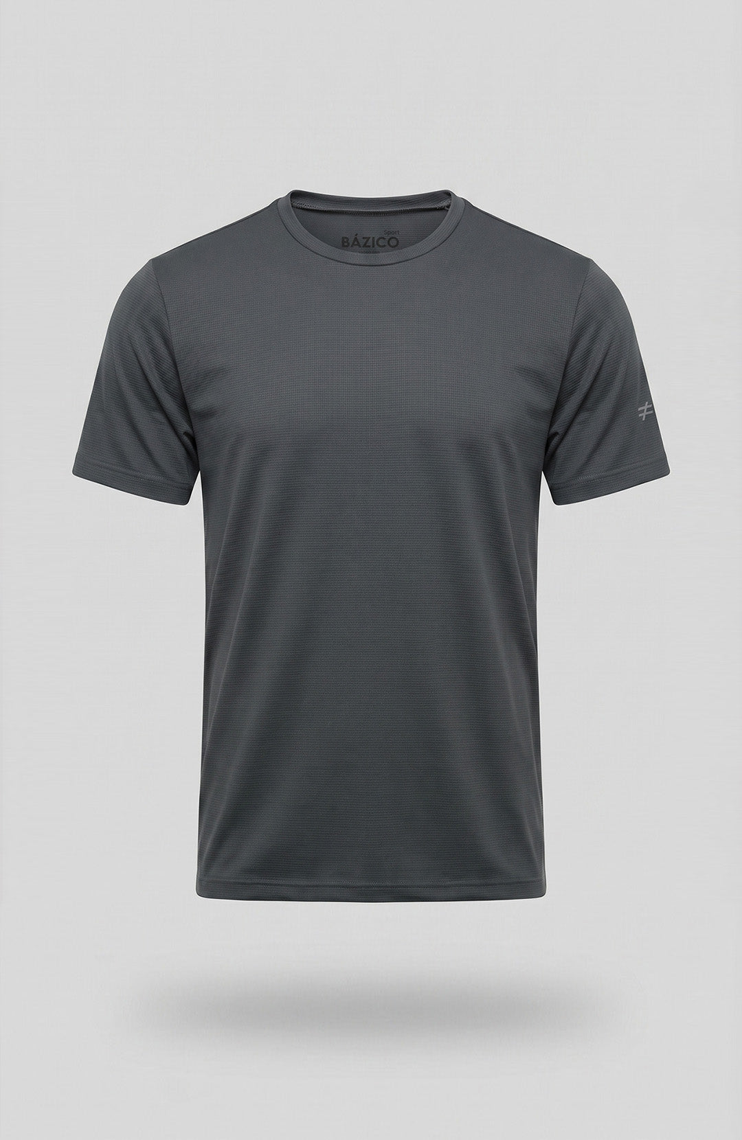 Camiseta esportiva Sport Solid grafite Bázico, UV50+ e secagem rápida em poliamida #Cor_Grafite