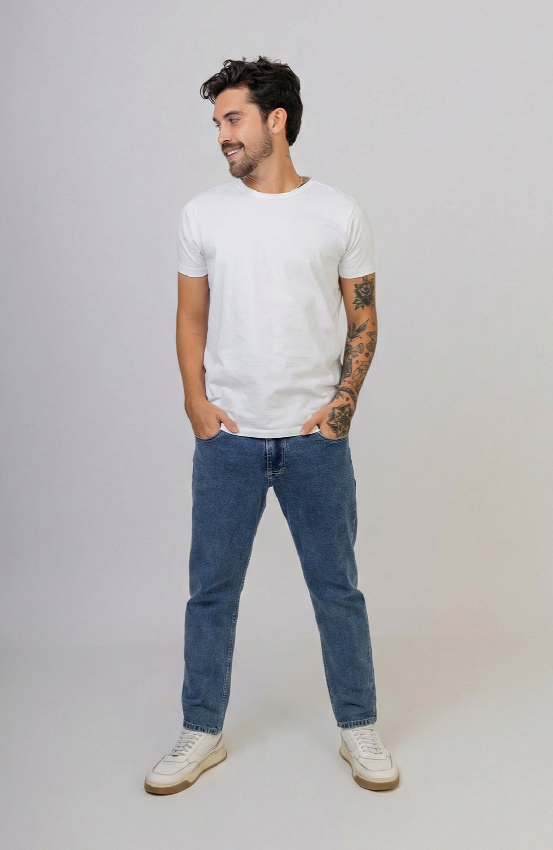 Calça Jeans Slim Stand