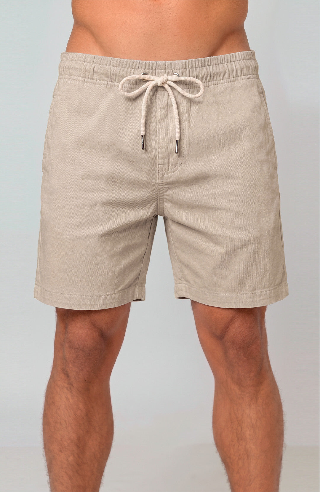 Short Bázico branco algodão com caimento versátil e confortável #Cor_Nude