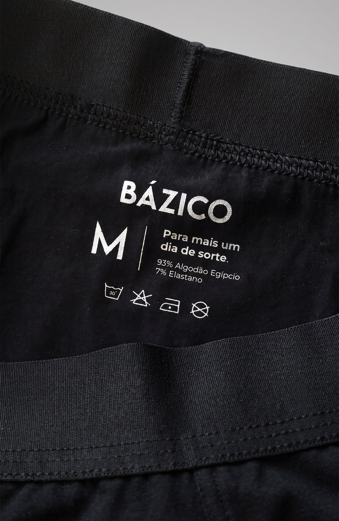 Cueca Bázica preta Bázico, tecido Air com conforto e leveza #Cor_Preto