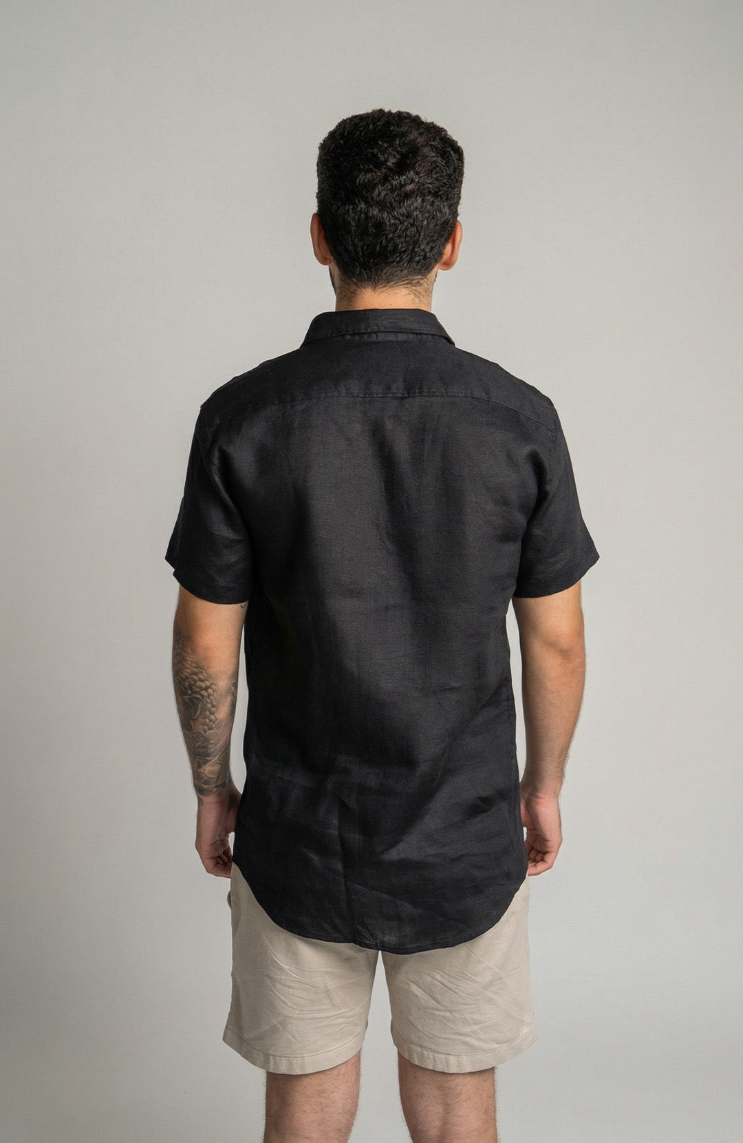 Camisa Linho Manga Curta