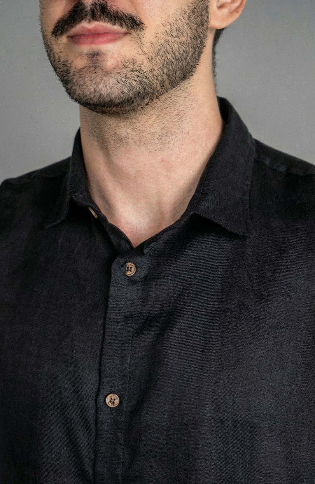 Camisa Linho Manga Curta