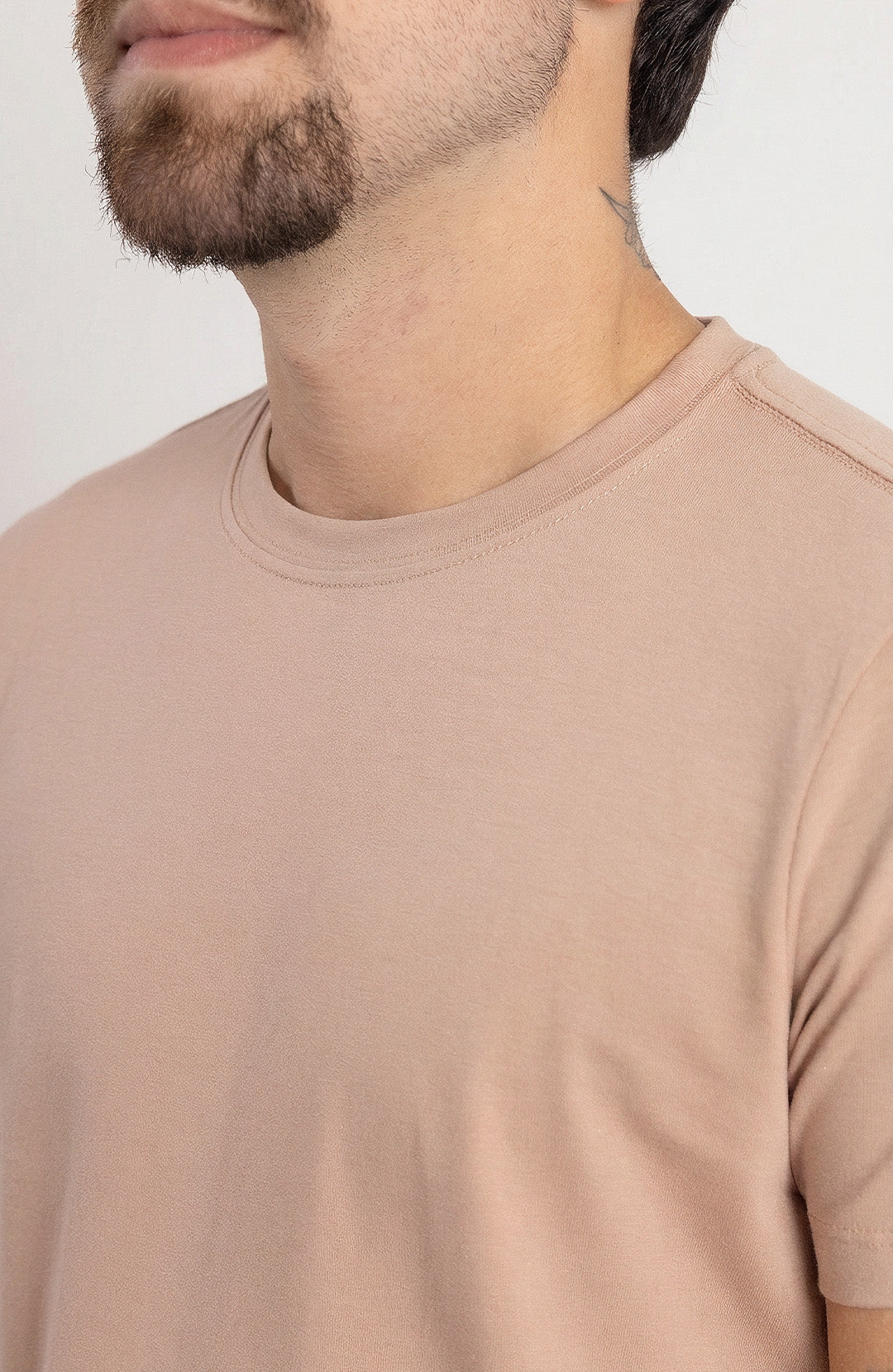 Camiseta Bázica Regular masculina toffee Bázico, algodão Powerful com caimento clássico #Cor_Toffee