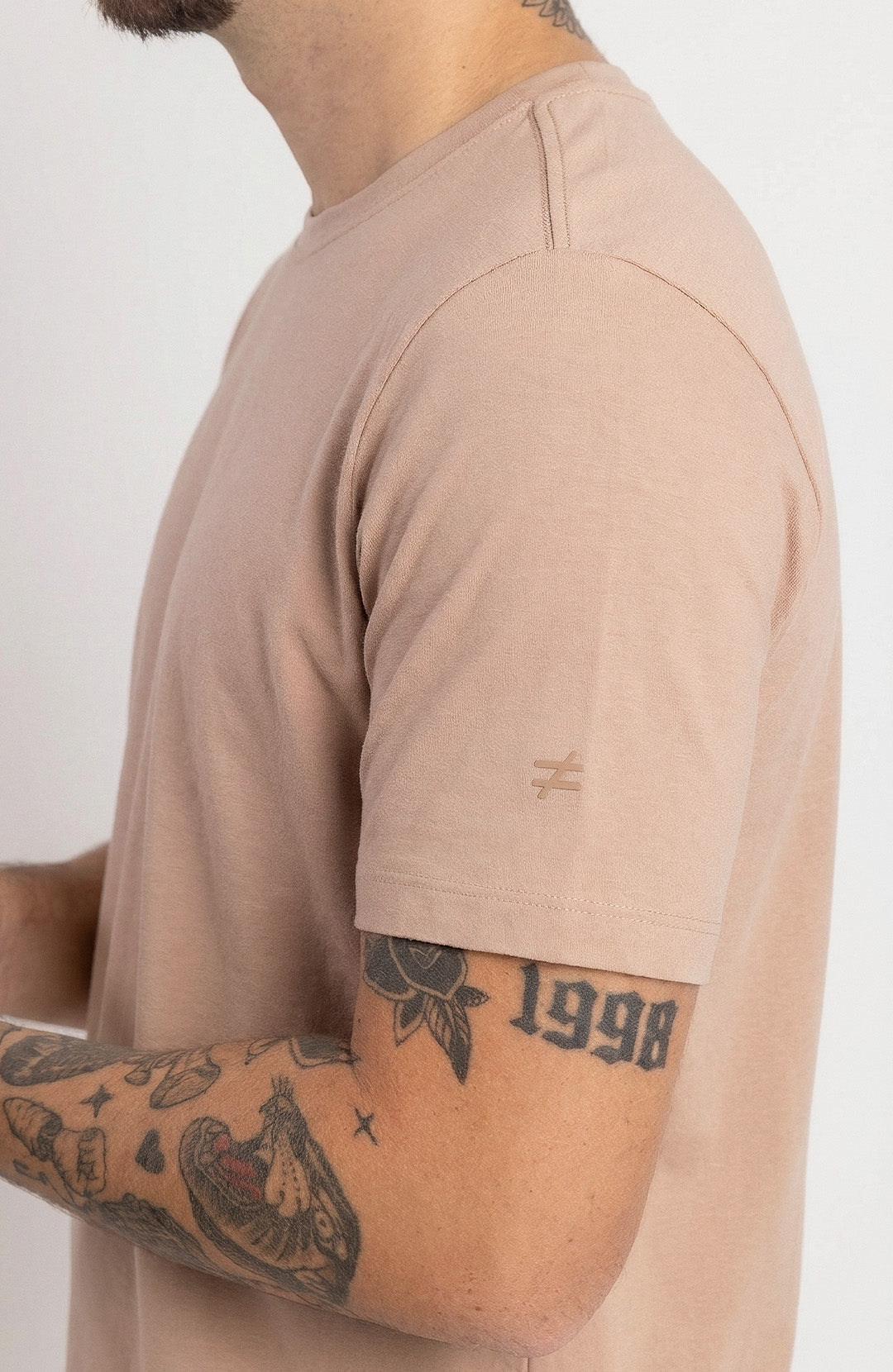 Camiseta Bázica Regular masculina toffee Bázico, algodão Powerful com caimento clássico #Cor_Toffee