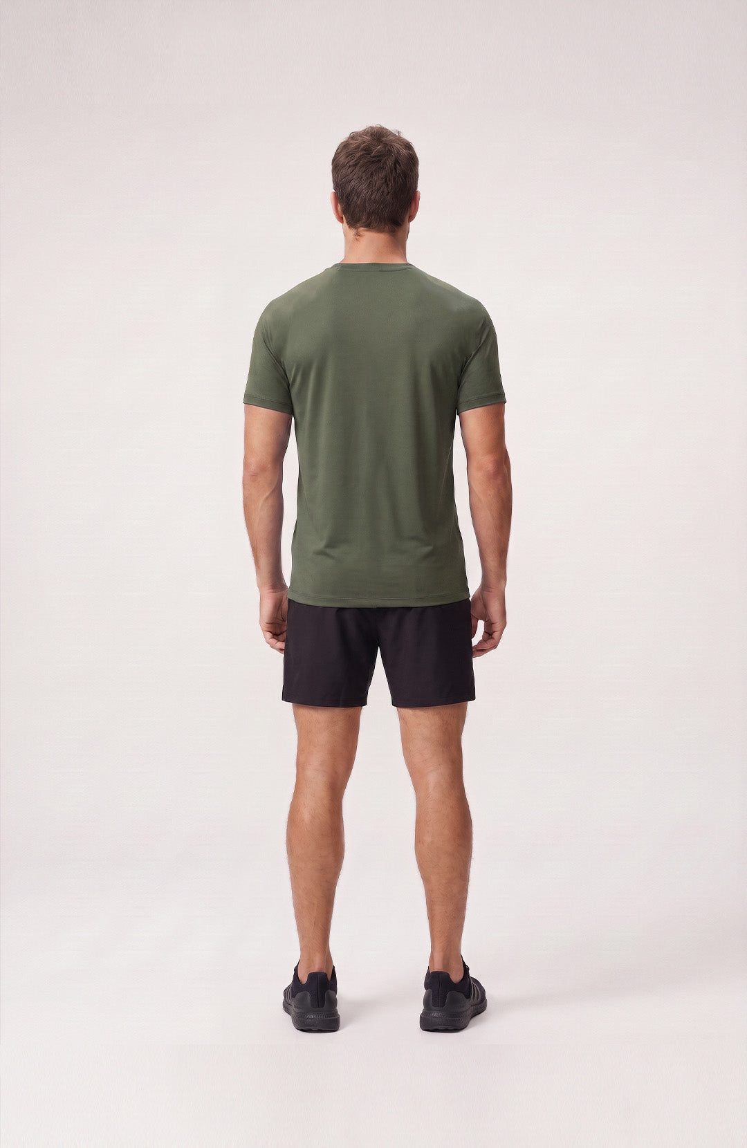 Regata esportiva Sport Classic masculina verde militar Bázico, poliamida com toque gelado e secagem rápida #Cor_Verde Militar