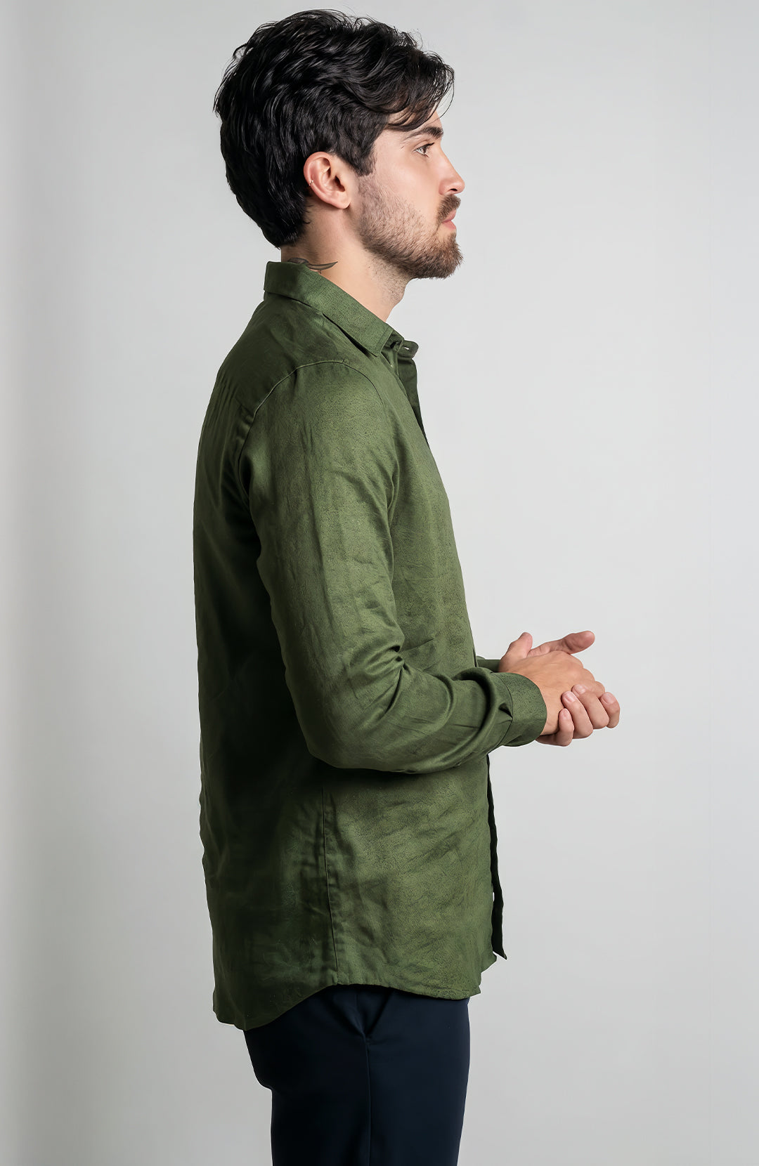 Camisa Linho Manga Longa