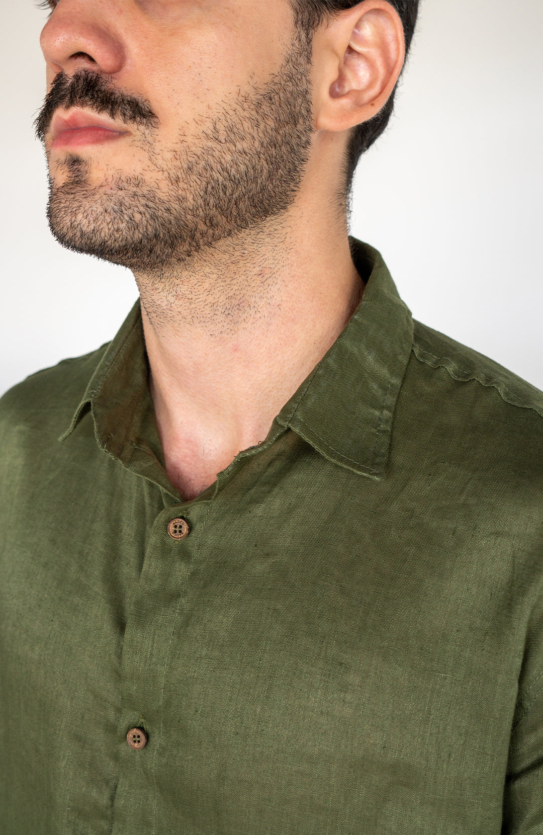 Camisa Linho Manga Curta