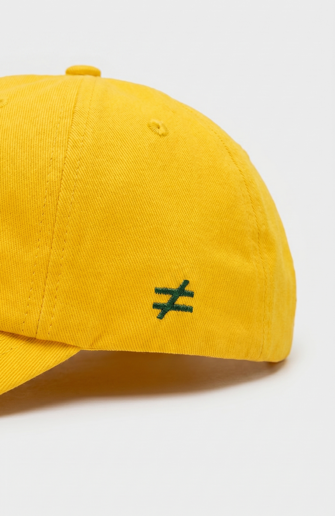 Boné Bázico Duo bicolor amarelo e verde aba estruturada, acessório streetwear premium #Cor_Amarelo / Verde