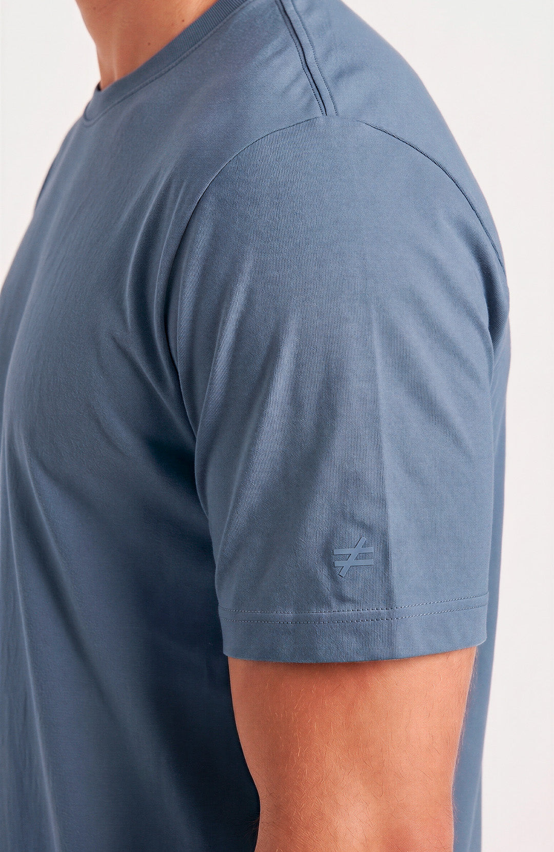 Camiseta Bázica Regular masculina azul lunar Bázico, algodão Powerful com caimento clássico #Cor_Azul Lunar