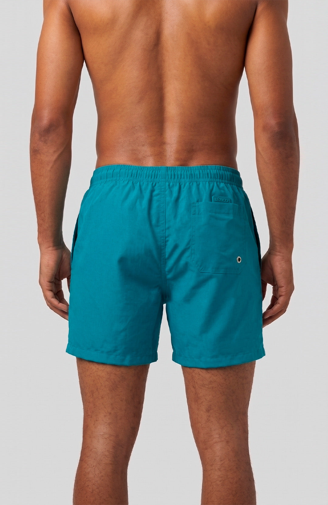 Swim Short Bázico masculino azul petróleo Bázico, tecido de secagem rápida para praia e piscina #Cor_Azul Petróleo