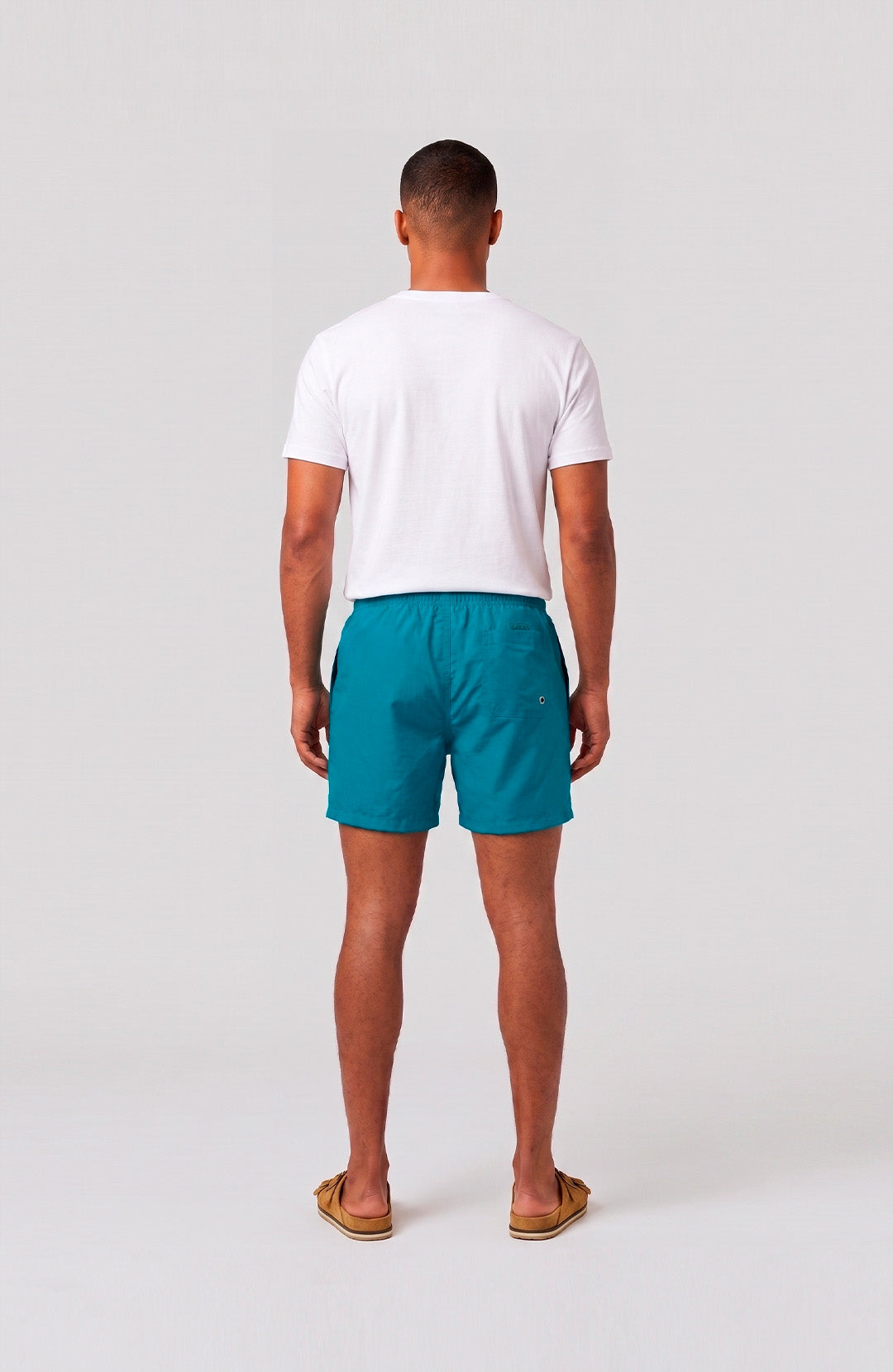 Swim Short Bázico masculino azul petróleo Bázico, tecido de secagem rápida para praia e piscina #Cor_Azul Petróleo