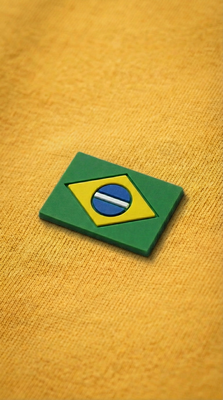 Customização Bandeira Brasil DTF verde Bázico, transfer térmico para personalização de camisetas #Cor_Verde