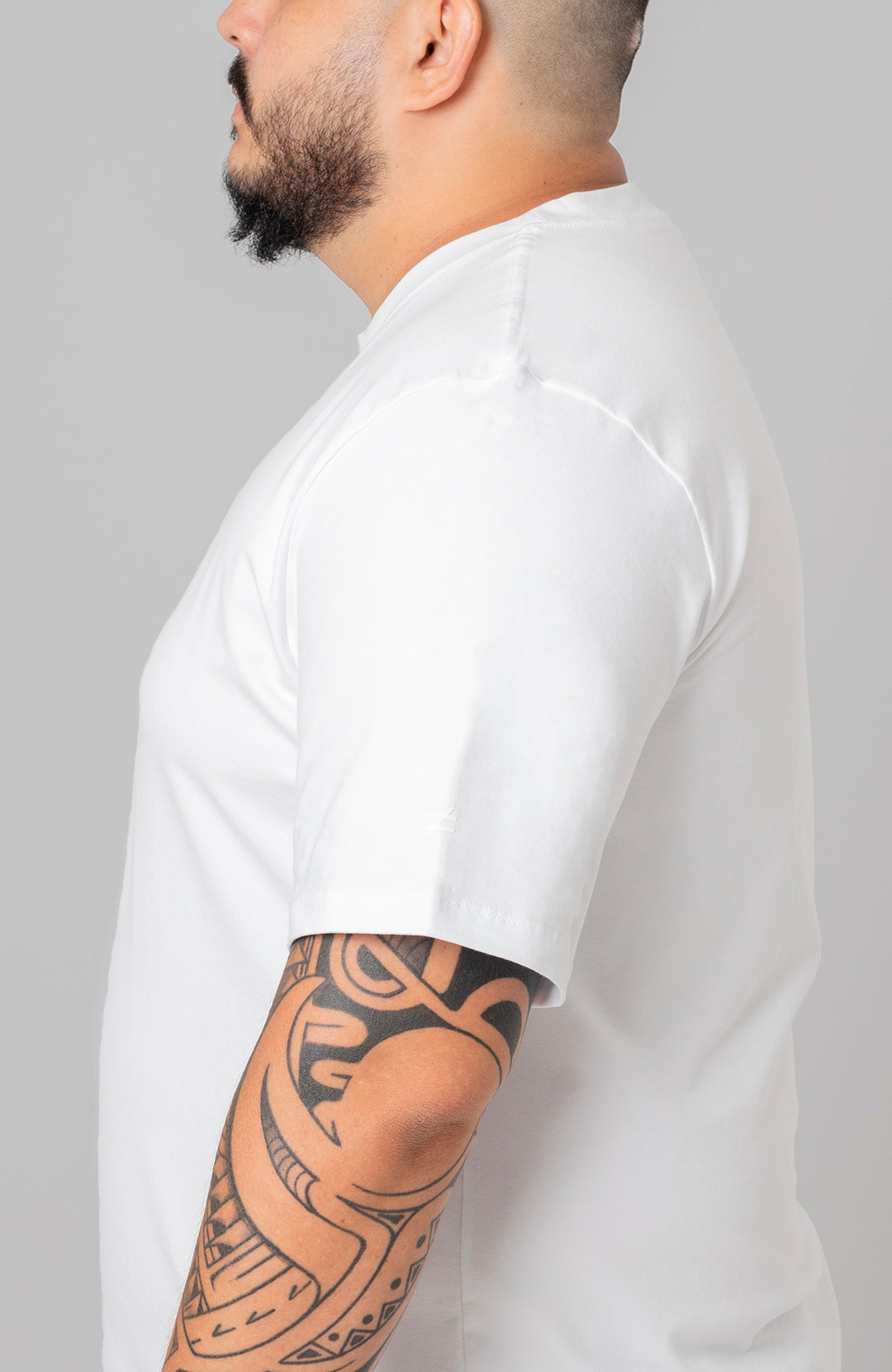 Camiseta Bázica Regular masculina branca Bázico, algodão Powerful com caimento clássico #Cor_Branco