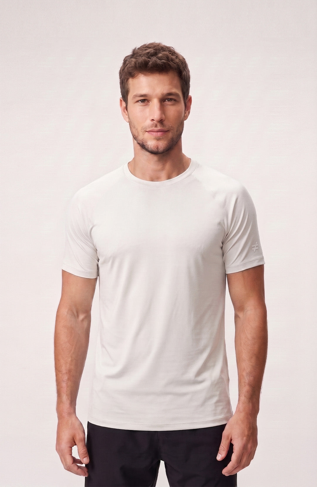 Regata esportiva Sport Classic masculina branca Bázico, poliamida com toque gelado e secagem rápida #Cor_Branco