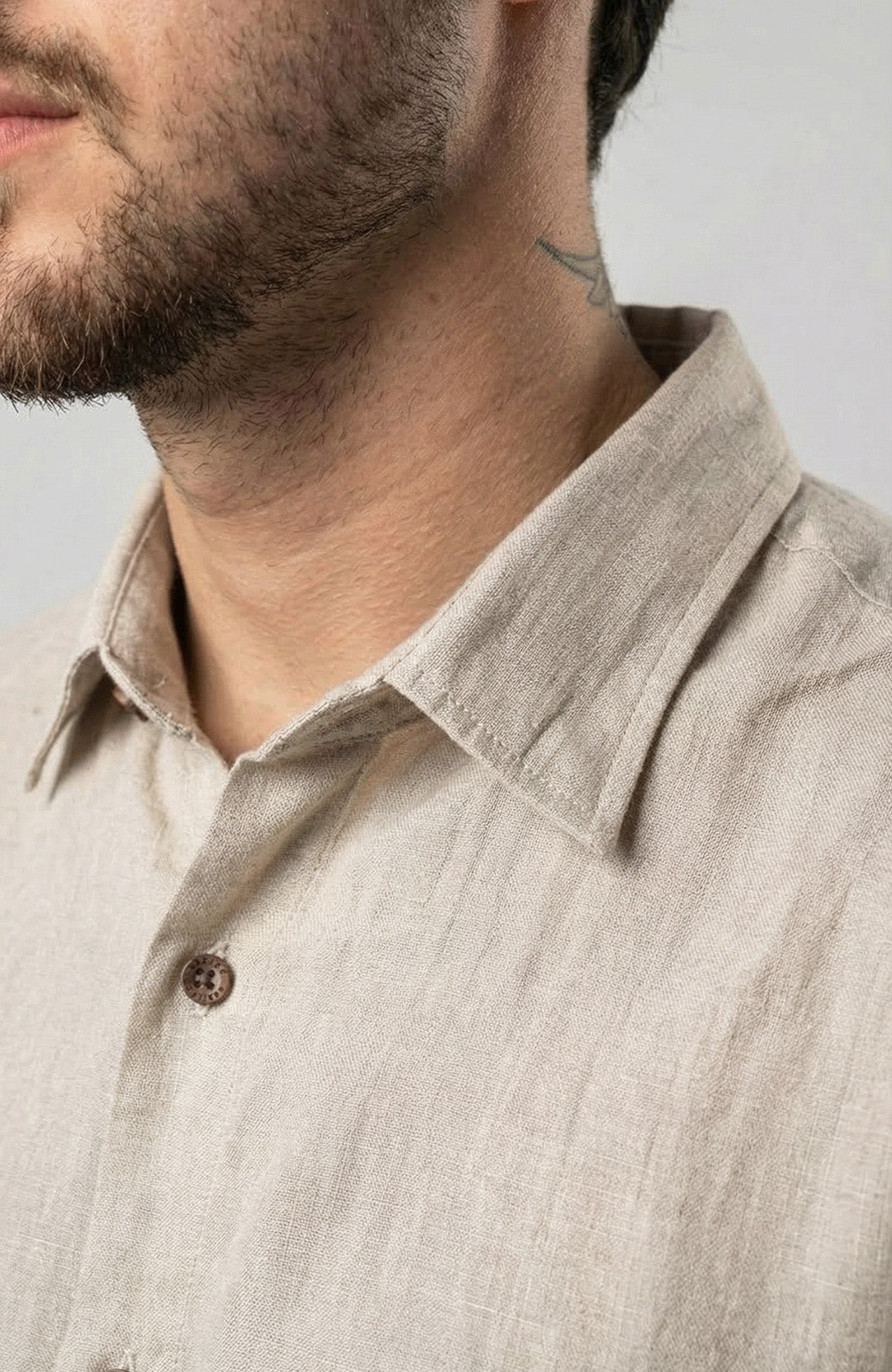 Camisa Linho Manga Longa