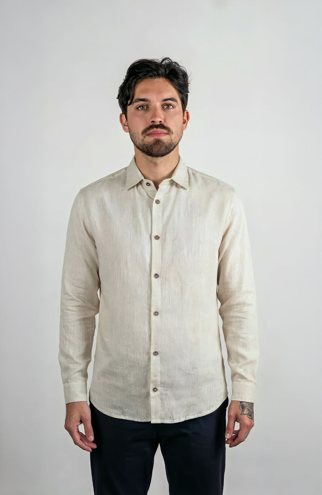 Camisa Linho Manga Longa