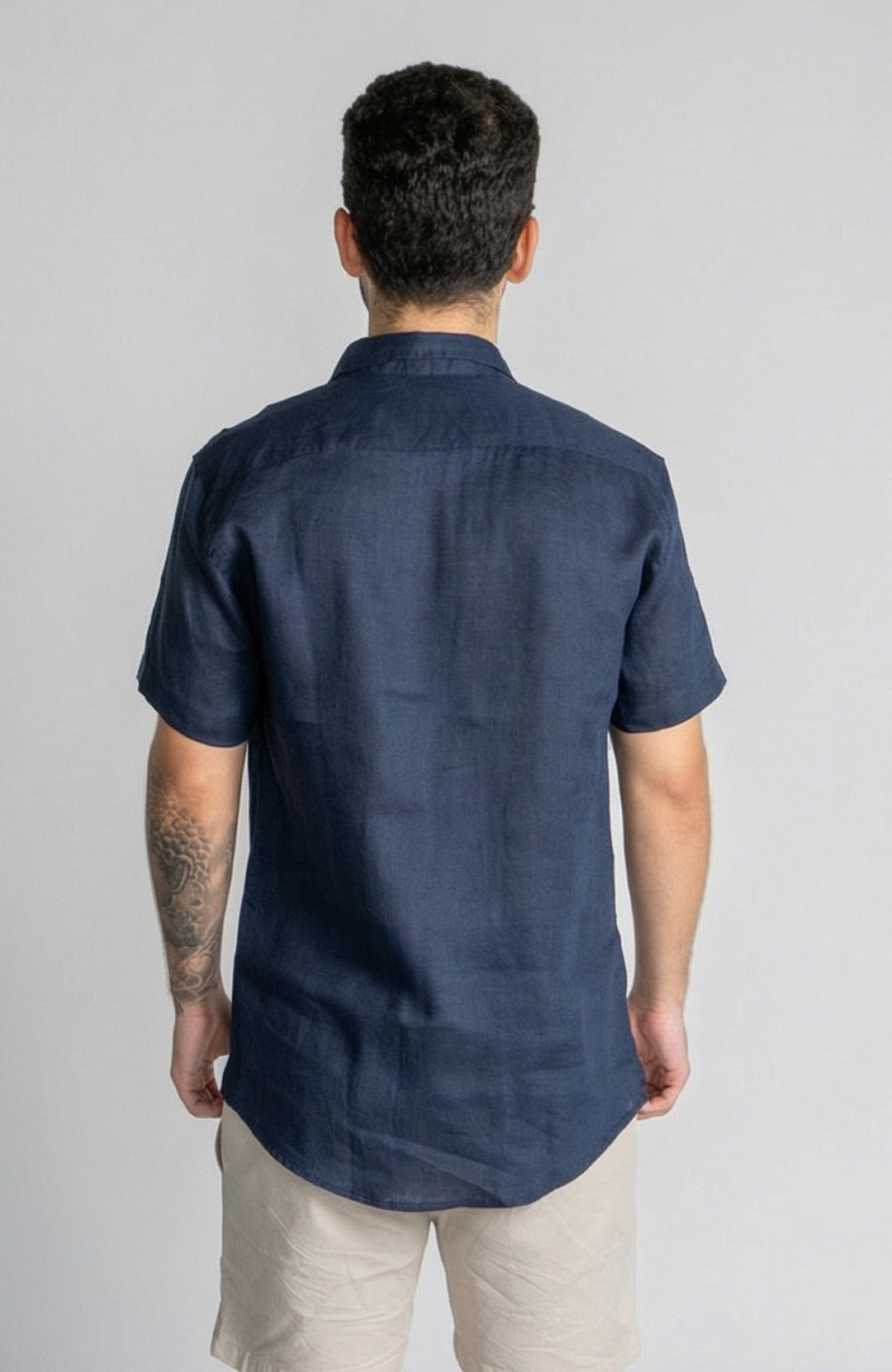 Camisa Linho Manga Curta