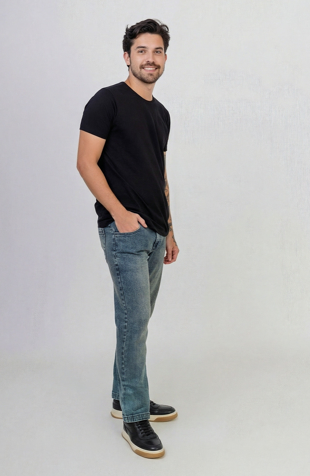 Calça Jeans Slim Stand