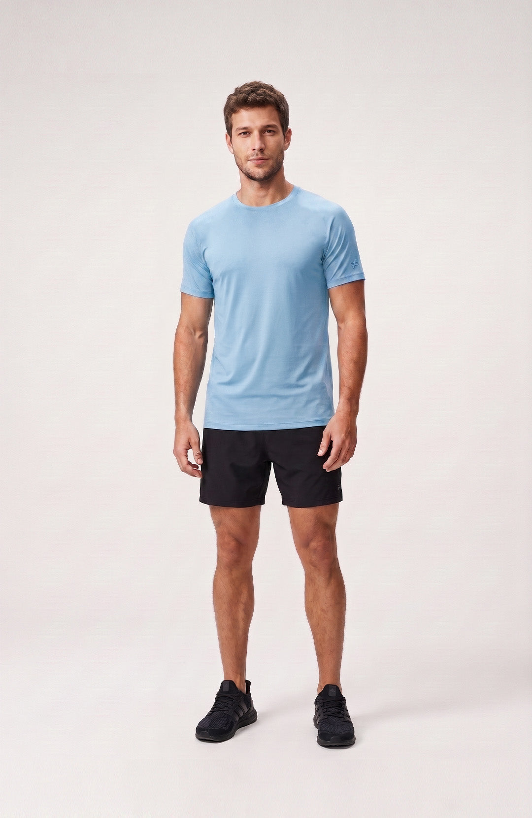 Regata esportiva Sport Classic masculina ocean Bázico, poliamida com toque gelado e secagem rápida #Cor_Ocean