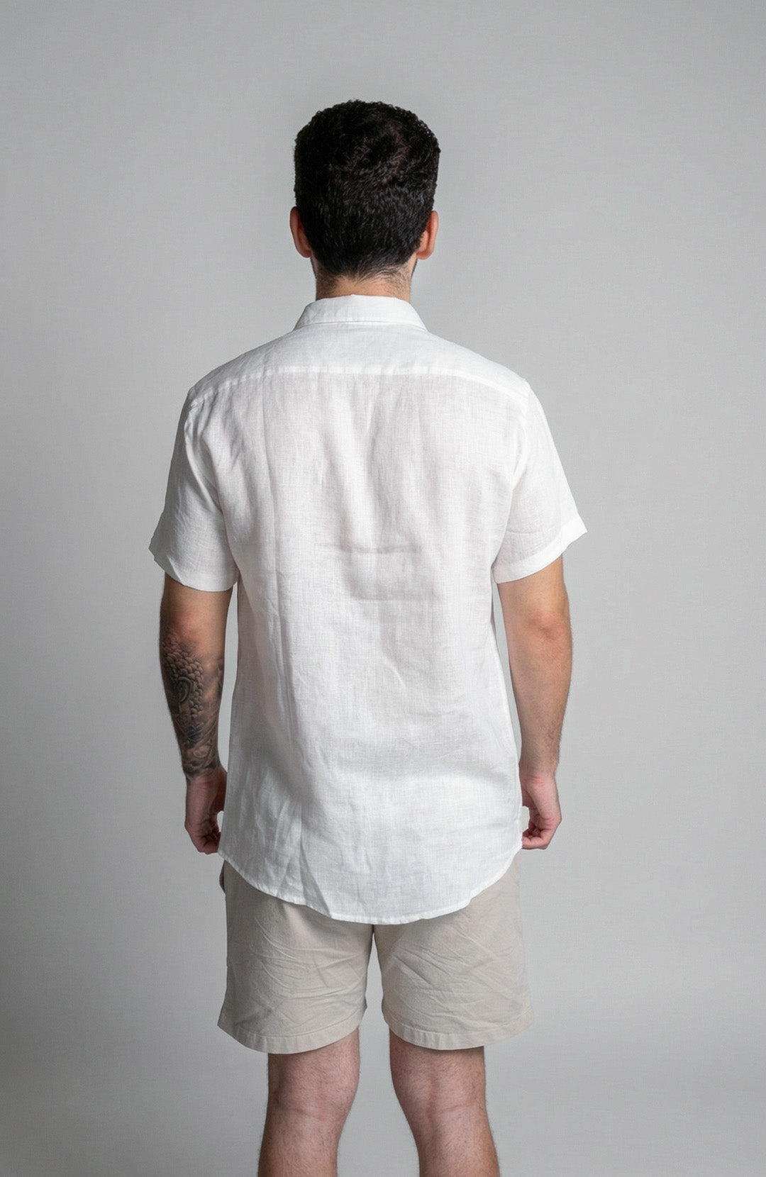 Camisa Linho Manga Curta