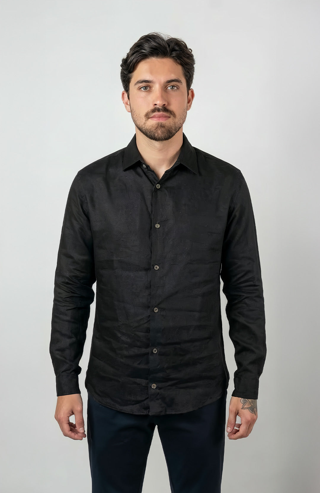 Camisa Linho Manga Longa