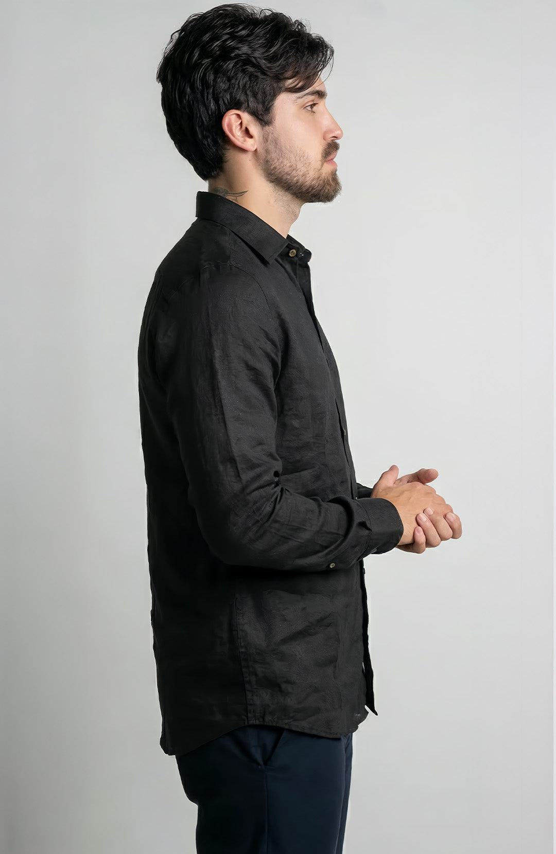 Camisa Linho Manga Longa