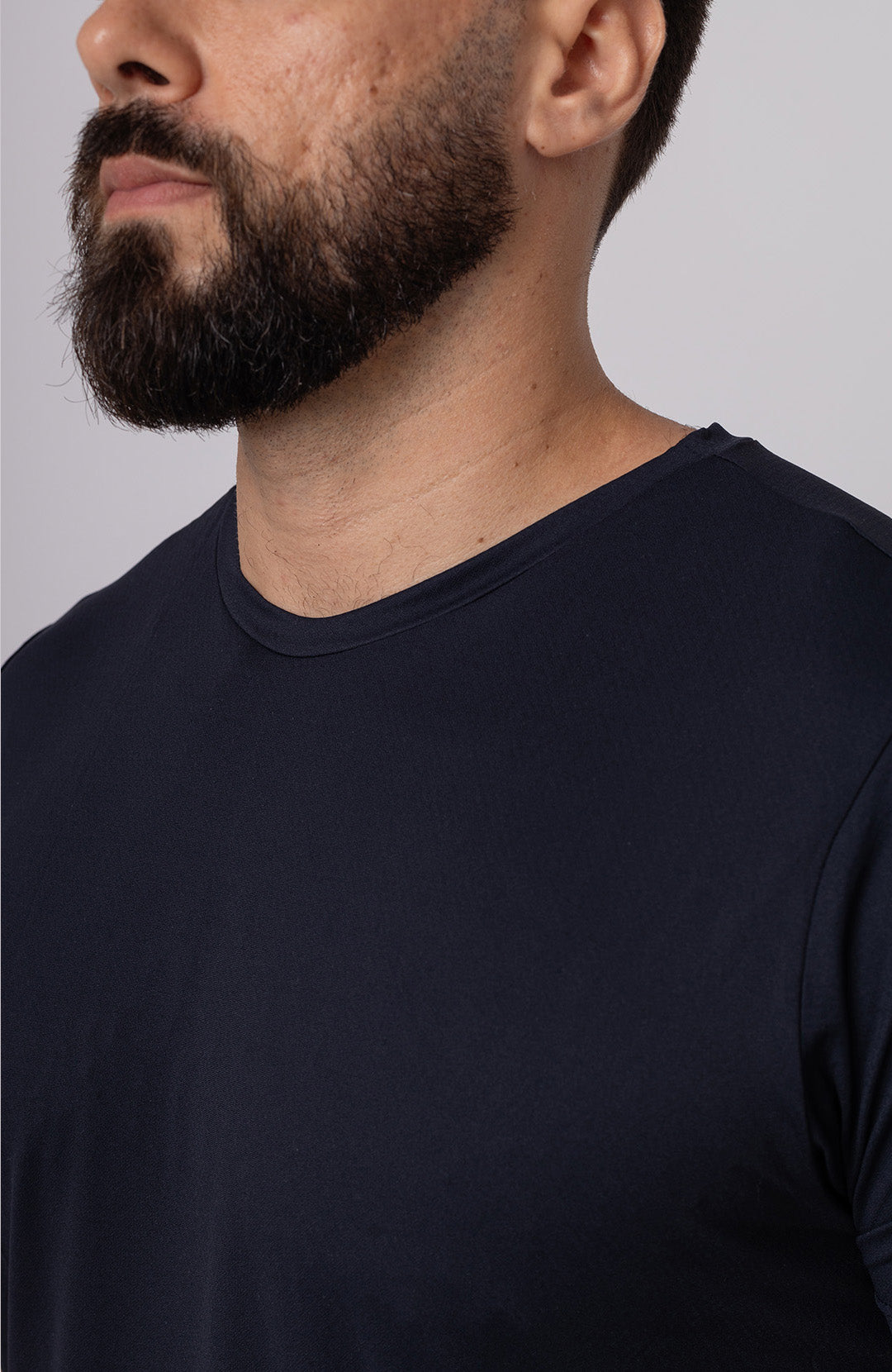 Regata esportiva Sport Classic masculina preta Bázico, poliamida com toque gelado e secagem rápida #Cor_Preto